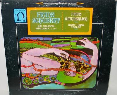 LP Record FRANZ SCHUBERT, FRITZ WUNDERLICH, K - Die Schöne Müllerin D. 795 H71211 Nonesuch 1968 US Classical Used