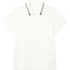 Striped Minimalist Comfortable Short Sleeve Polo Shirt Women Tops APLW456-1