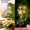 Solar Lily Flower Light, Outdoor Waterproof LED Artificial Flower Garden Stake Lamp, Color Changing Light for Lawn Pathway Patio Decor