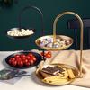 Ruhan Light Luxury Gold Fruit & Candy Tray Set