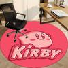 1pc Kirby Character Office Round Area Rug, Indoor Mat Suitable For Office,Bedroom Living Room Home Decor, Room Deco a0926082