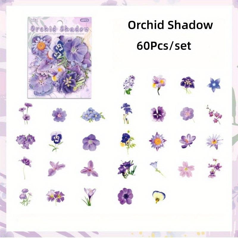 

Floral Stickers for Scrapbooking Transparent Flower Decals for Journaling, Planner, Cardmaking, Laptops, Decoration