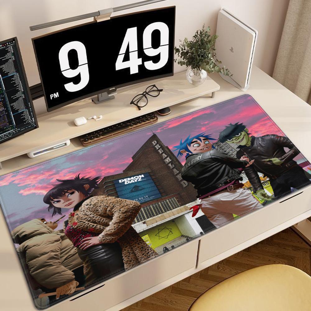 Rock Gorillaz Demon Days Mouse Pad Gaming Accessories Protector Office Laptop Gamer Cabinet Non Slip