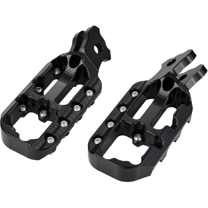 Electric Dirt Bike Foot Pegs CNC for Surron LBX Eride Pro SS 2.0 3.0 E Ride Pro SR/S 79Bike Falcon GT, Sur Ron Stable Wider Platform Footpegs Secure