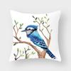 New Cute Animal Bird Flower Pillow Case Sofa Bedroom Living Room Seat Car Cushion Cover Home Decoration Pillowcase 45*45Cm