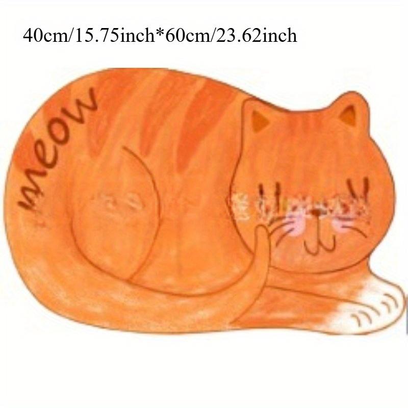 1Pc Tea Table Bibulous Antiskid False Sleeping Cat Washable Kitchen Carpet Bath Mat Bathroom Products Carpet Doormat