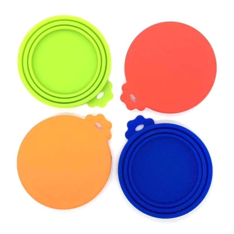3-in-1 Reusable Silicone Dog Cat Canned Lid Portable Food Sealer Pet Food Cover Fresh Food Cover Cans Pet Accessories