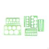 Geometric Drawings Templates Geometry Ruler Measuring Tools Template Circle Shape Stencil