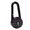 Keychain Compass with Built in Thermometer Small Pocket Carabiner Clip On Compass Navigation Tool for Backpack Hiking