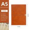 SYC A5 Diario Business Copertina Rigida in Pelle Raccoglitore ad Anelli 6 Anelli Fogli Mobili 100 Fogli Vuoti Rigati Stampato Planner Regalo