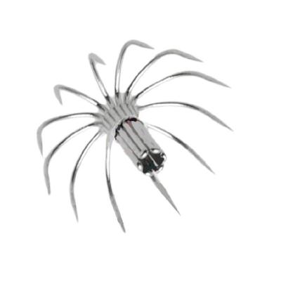 10Pcs Leurres Calamar Pêche Appâts Hameçon Barbelé Parapluies Hameçon de Pêche Hameçon Pêche en Mer