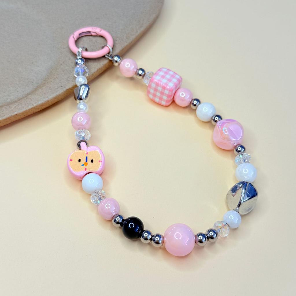 Diy Fashionable Small Fresh Mobile Phone Chain Anti-Lost Mobile Phone Case Pendant Beaded Bracelet Exquisite Girls Ccd Pendant