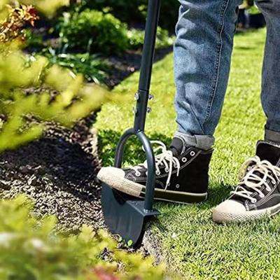 Half-Moon Edger Lawn Tool Steel Edger Comfortable with Long Handle Garden Grip Saw-Tooth Manual