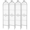 Garden Trellis, 220 X 52.5 Cm Rose Trellis, 4 Packs Garden Flower Rose Trellises with Powder-Coated Finish & Convenient Locking Design, Plant Support