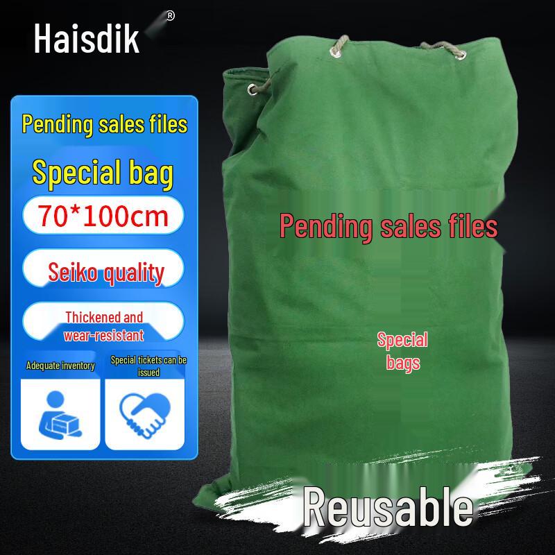 Confidential Canvas Document Destruction Bag