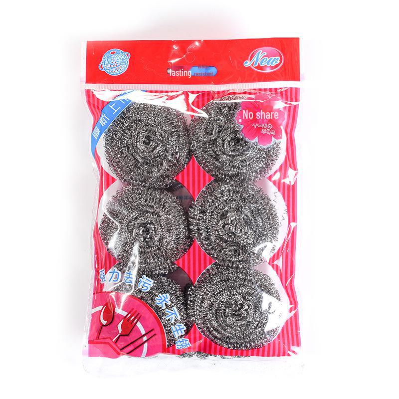 Stainless Steel Wool Pot Brush for Kitchen Cleaning