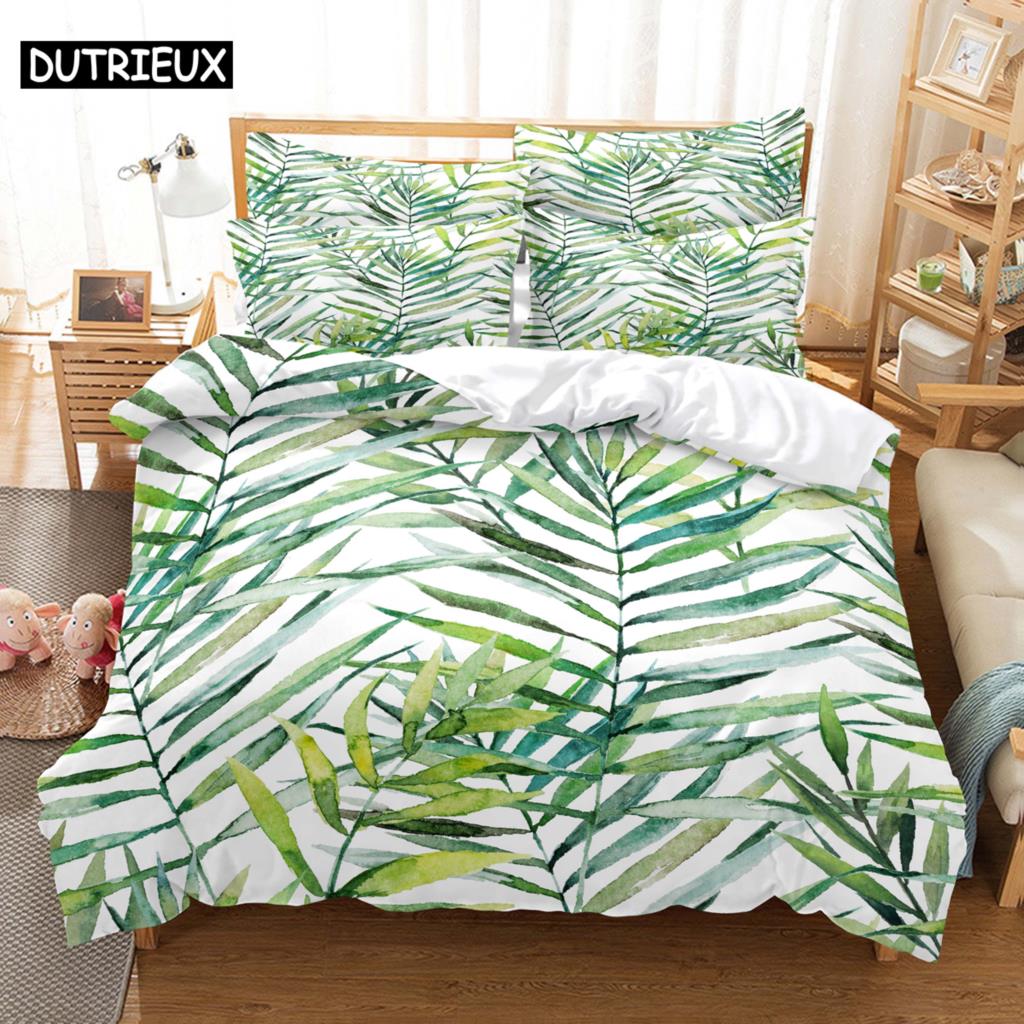Banana Leaves Bedding Set Duvet Cover Set 3d Bedding Digital Printing Bed Linen Queen Size Bedding Set Fashion Design