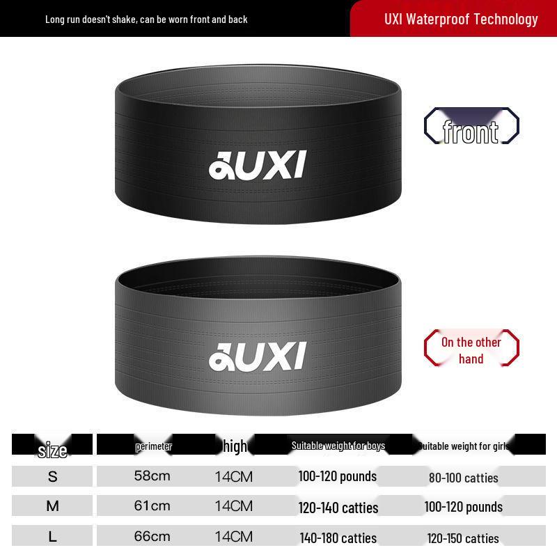 Unisex Water-Repellent Knitted Running Waist Bag with Invisible Phone Pocket