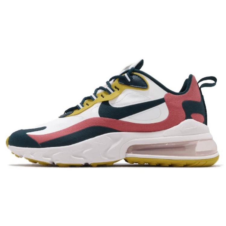 New Nike Air Max 270 React White Turquoise Yellow CT1264-103
