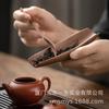 Black Walnut Wood Tea Scoop & Caddy Set - Zen Kung Fu Tea Stirrer and Set