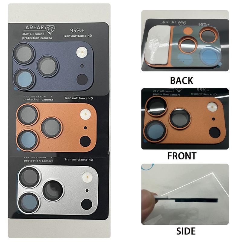 For iPhone 16 Pro Max 14 15 To Change 17 Pro Max Camera Lens Protective Cover Modification Camera Lens Metal Film Tempered Glass