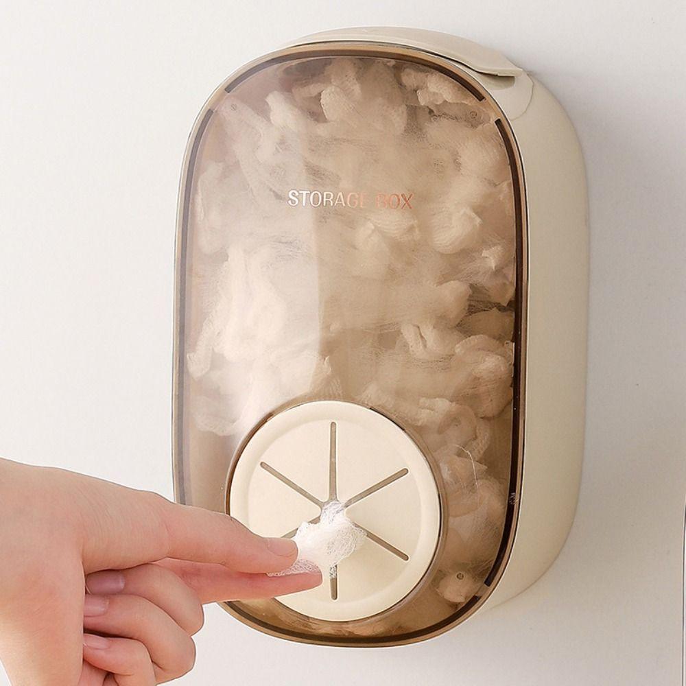 Wall Mounted Elastic Food Covers Storage Box Clear Food Covers Holder