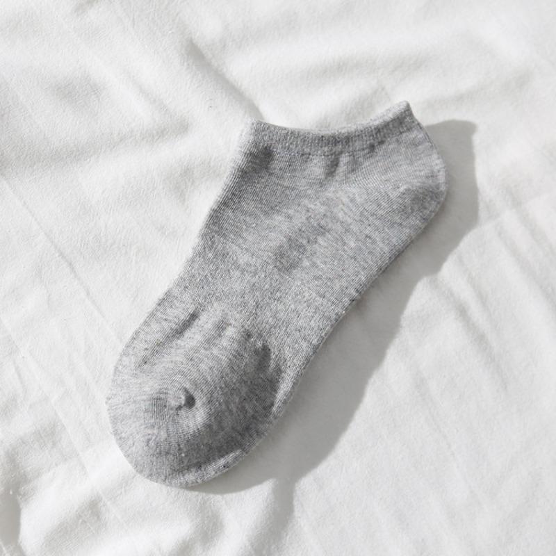 

Мужские весенне-летние спортивные дышащие носки из чистого хлопка с низким вырезом 1 pair серый