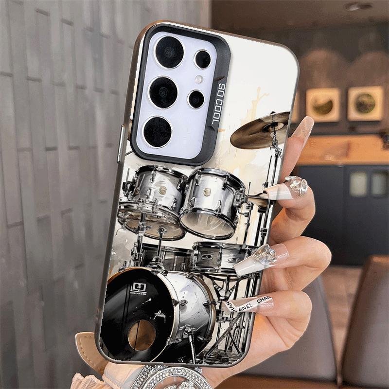 Drum Set Rock Music Soft Phone Case for Samsung A17 A16 A15 A14 A13 A57 A56 A55 A54 A53 A37 A36 A35 A34 A33 A26 A25 A24 A23 A52
