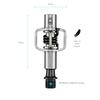 Crankbrothers Eggbeater 1 Silber Schwarz Pedale, (0296750001)
