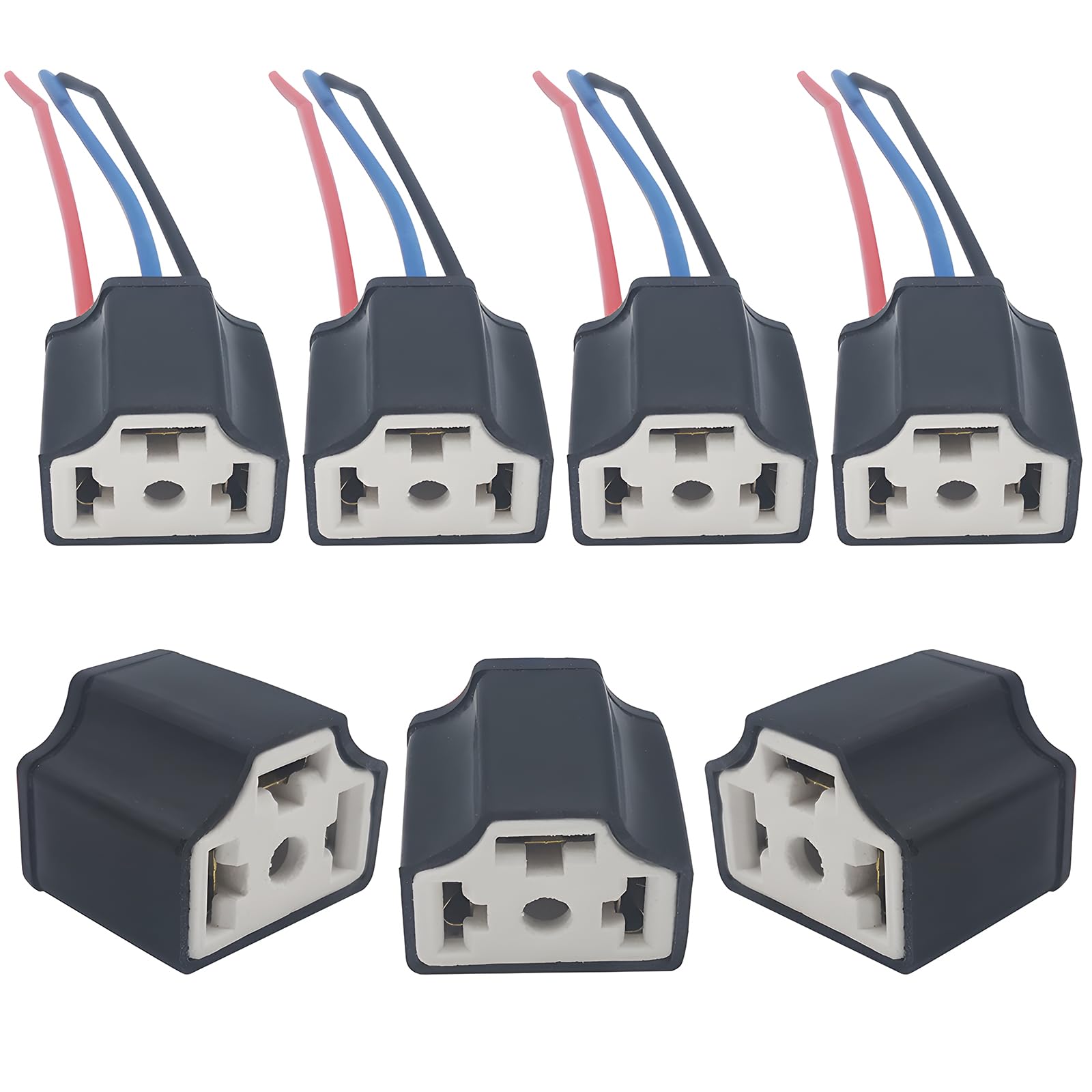 

Разъем H4, 3-контактный разъем фары CTRICALVER, Черный жгут проводов, Противотуманная фара, Патрон фары