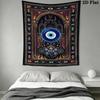 Böser Blick Wandteppich Ästhetisches Wandbehang Gedruckter Stoffdecke Dekorative Wandteppiche für Schlafzimmer Wohnzimmer Heimdekoration
