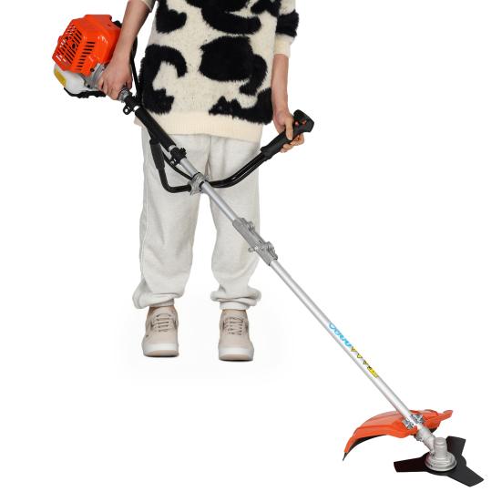 Gas String Trimmer 52cc Weed Wacker Gas Powered 2 In 1 Cordless Hedge Trimmer 2-Stroke Brush Cutter Plastic Handle & Shoulder Strap Included