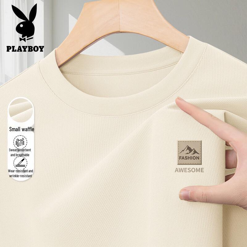 PLAYBOY Men s Waffle Knit Short Sleeve T-Shirt XL