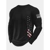 Men's Round Neck Pullover Printed Long Sleeve T-shirt