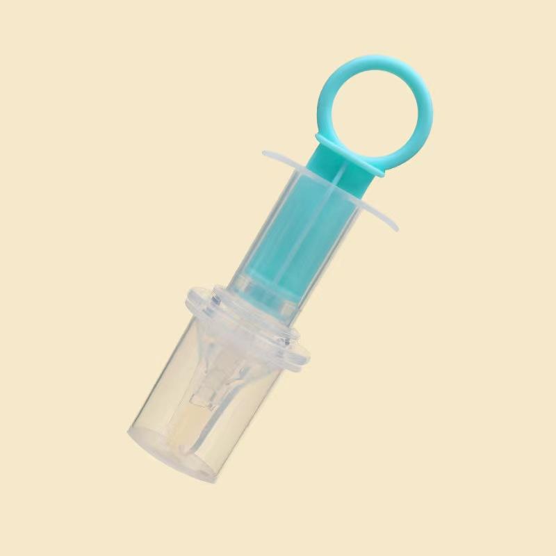 Baby Feeding Syringe Set Soft Silicone Nipple Feeding Tool Infant Medicine Dispenser Feeding Aid for Newborns and Toddlers One Size синий