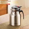 Gianxi Stainless Steel Tea Pot Vacuum Flasks Tea Water Separation Filter Teapot Large Capacity Home Tea Kettle One Button Press