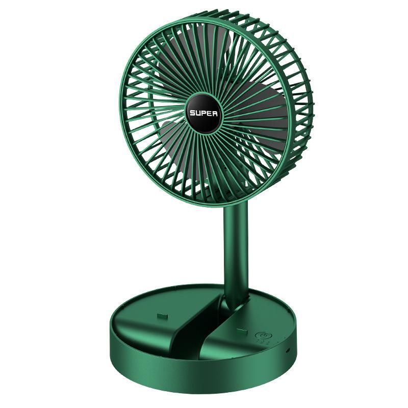 

Rechargeable Retractable USB Desktop Fan 2025 for Dorms Rechargeable Jade Green (800 Battery)