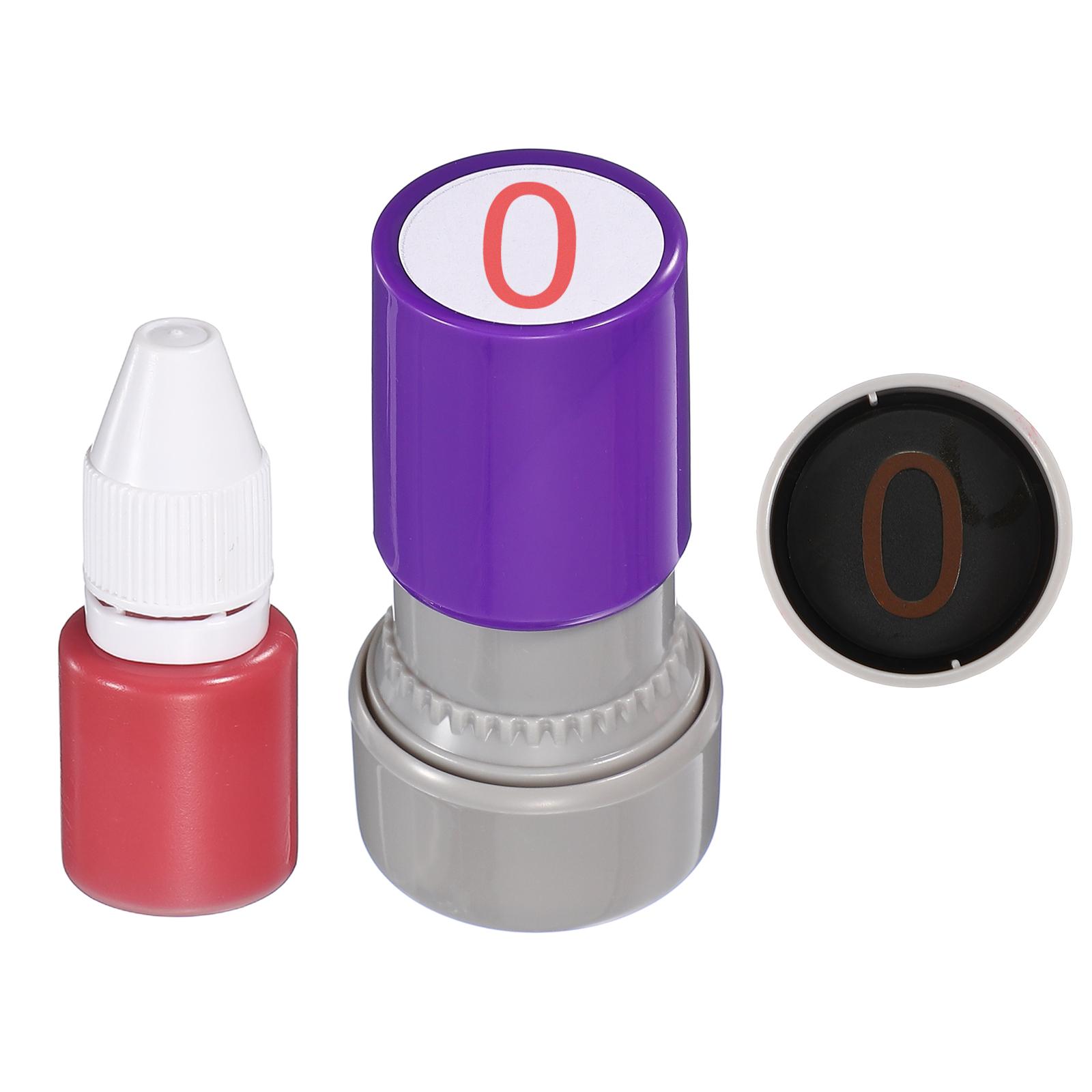 

Self Inking Number Stamps 20mm Numeral 0-20 Digital Stamps with Refill Red Ink for Notebook Scrapbooking DIY Price Marking Math
