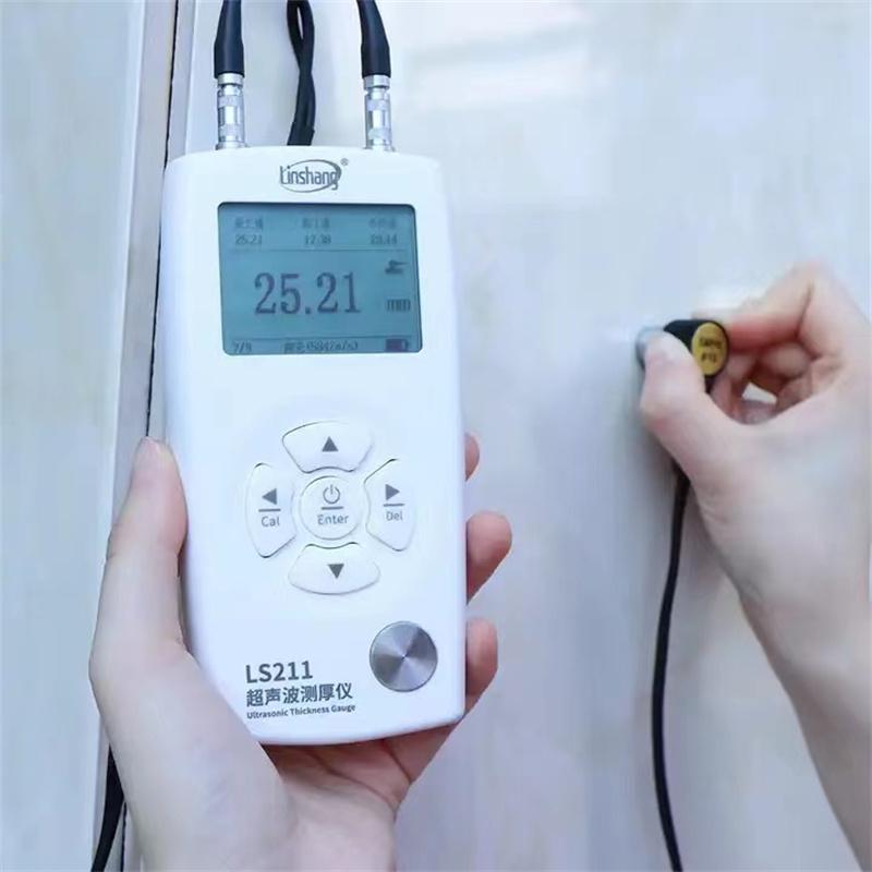Linshang LS211 0.001mm UT Ultrasonic Thickness Gauge Meter Tester NDT UTG UTM Measurement Tool for Pipe Wall Metal Steel