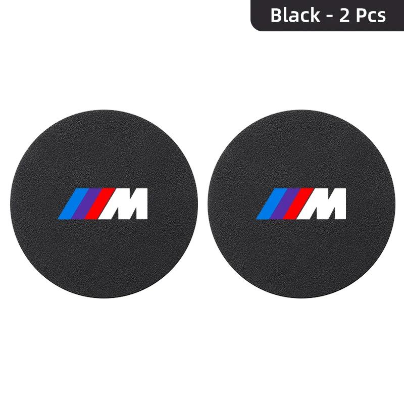 2Pcs Car Water Cup Bottle Holder Anti-slip Mat Pad Suede For BMW M E46 E90 E60 F10 F30 E39 E36 F20 E87 G30 E92 E91 Accessory