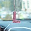 Rhinestone Bow Polymer Clay Rearview Mirror Ornament for Women
