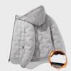 Herre Vinter Hette Bomullsjakke - Trendy Casual Kort Kåpe