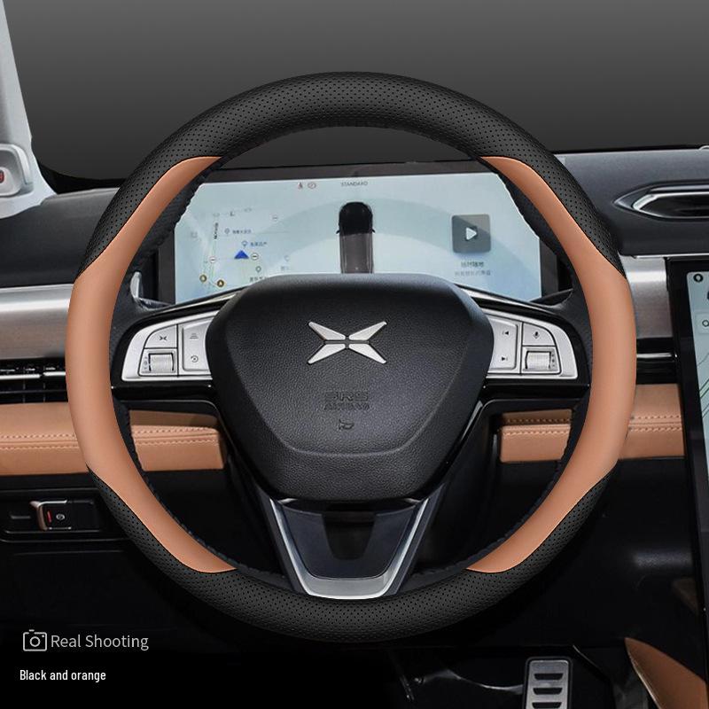 2023 Xiaopeng G6 Genuine Leather Steering Wheel Cover - Ultra-thin, Fits 22/23 New P7, P5, G3, G9