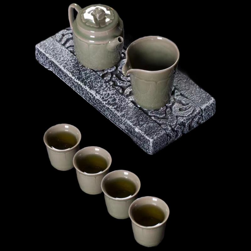 

Yi Hu De Good Luck Lotus 6-Piece Clay Tea Set