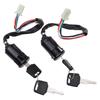 ATV & Off-road Vehicle Ignition Switch Key with Plastic Door Lock, Four-wire, Two Female Connectors (50-250cc)