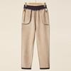 Mom's Wool Casual Pants: High-Waist, Loose-Fit, Plus-Size for Autumn/Winter