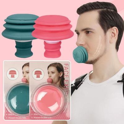 Face Jaw Exerciser Slimmer Jaw Face Neck Toning Exerciser, Facial Yoga Light Tighten Firm, Double Chin Breathing Exercise Device