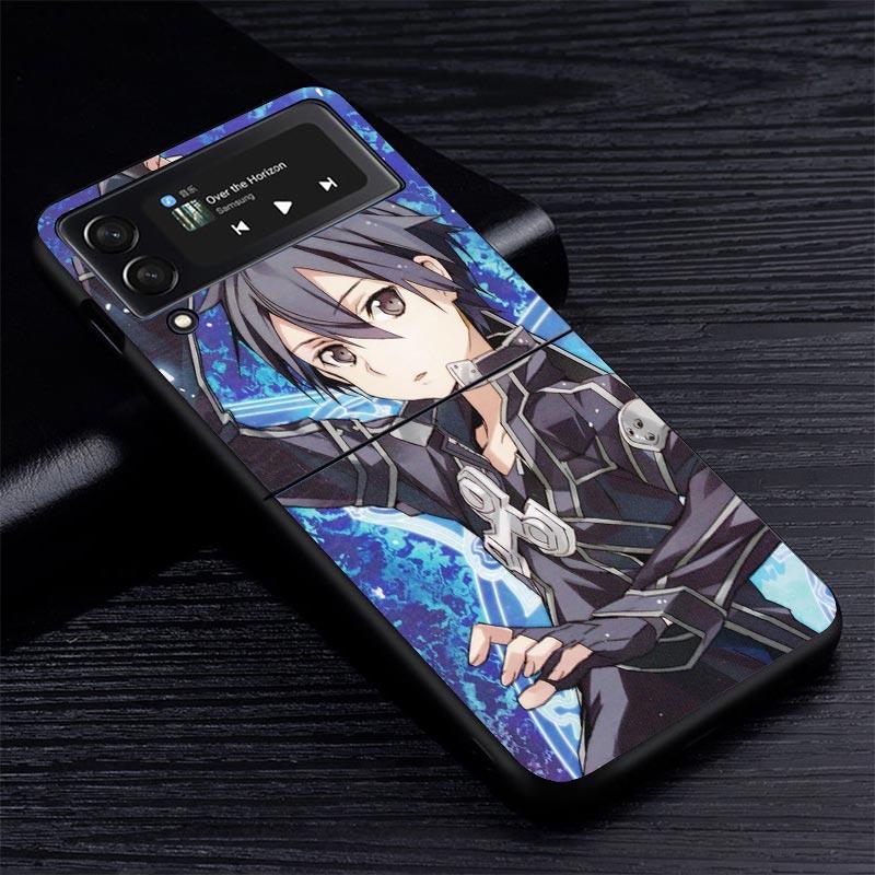 Sword Art Online Anime Z Flip 7 Phnoe Case For Samsung Z Flip 6 5 4 3 5G Galaxy ZFlip7 ZFlip4 ZFlip5 ZFlip6 ZFlip3 Phone Cover 4