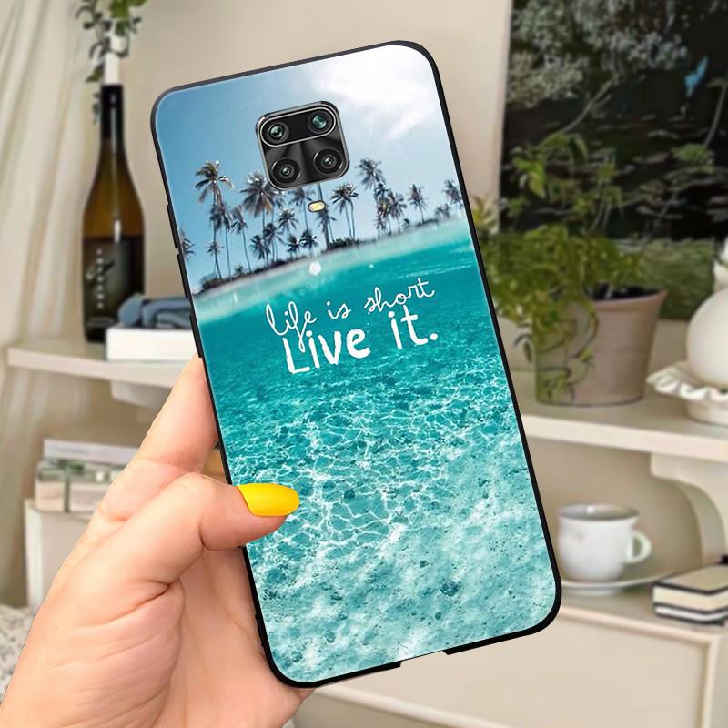 For Xiaomi Redmi Note 9 Pro Case Note9 9S Flowers Silicone Soft TPU Back Cover For Xiaomi Redmi Note 9Pro Max Case Coque Fundas