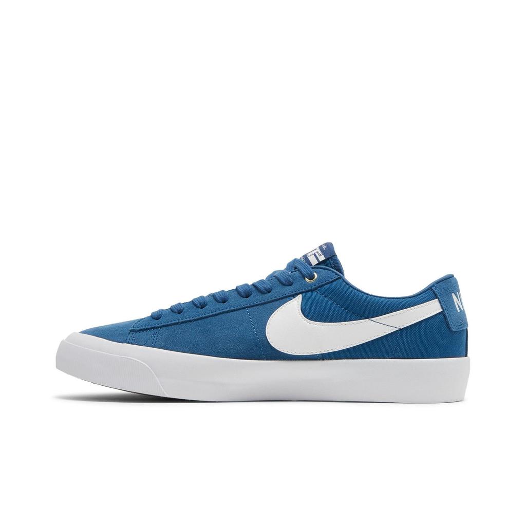 Nike Zoom Blazer Low Pro GT SB 'Court Blue' (Unisex) Court Blue / Court Blue / Gum Light Brown / White Skateboard Shoes DC7695 401